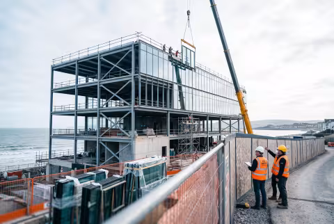 New campus building milestone — News imagery, campus development.